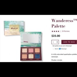 Never used Eyeshadow palette-Wanderess Seascape